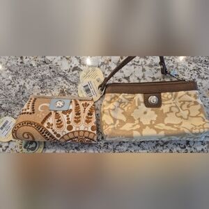 Spartina Coin Purse And Wristlet Bundle Nwt